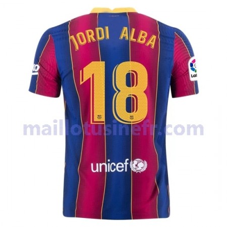 Maillot de Foot FC Barcelone Jordi Alba 18 Domicile 2020-21
